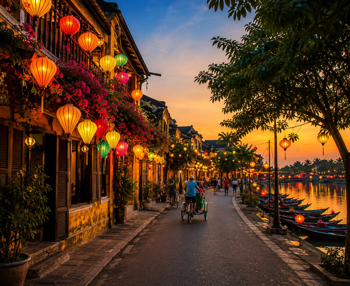 Hoi An Ancient Town lantern streets at night