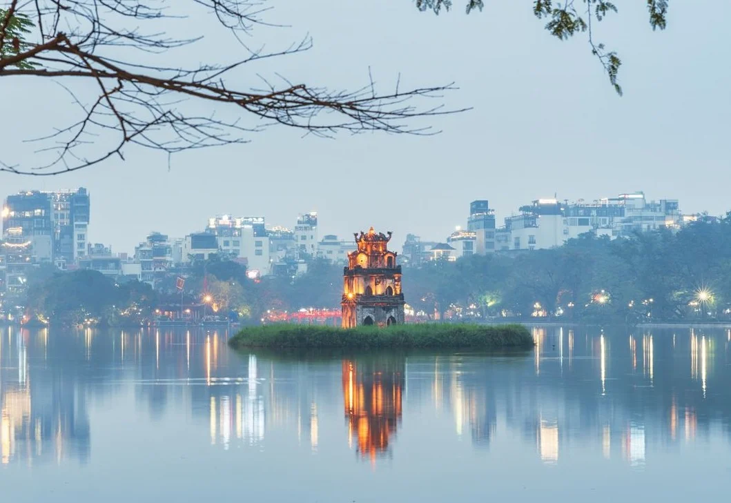 The Old Quarter and Hoan Kiem Lake in the heart of Hanoi
