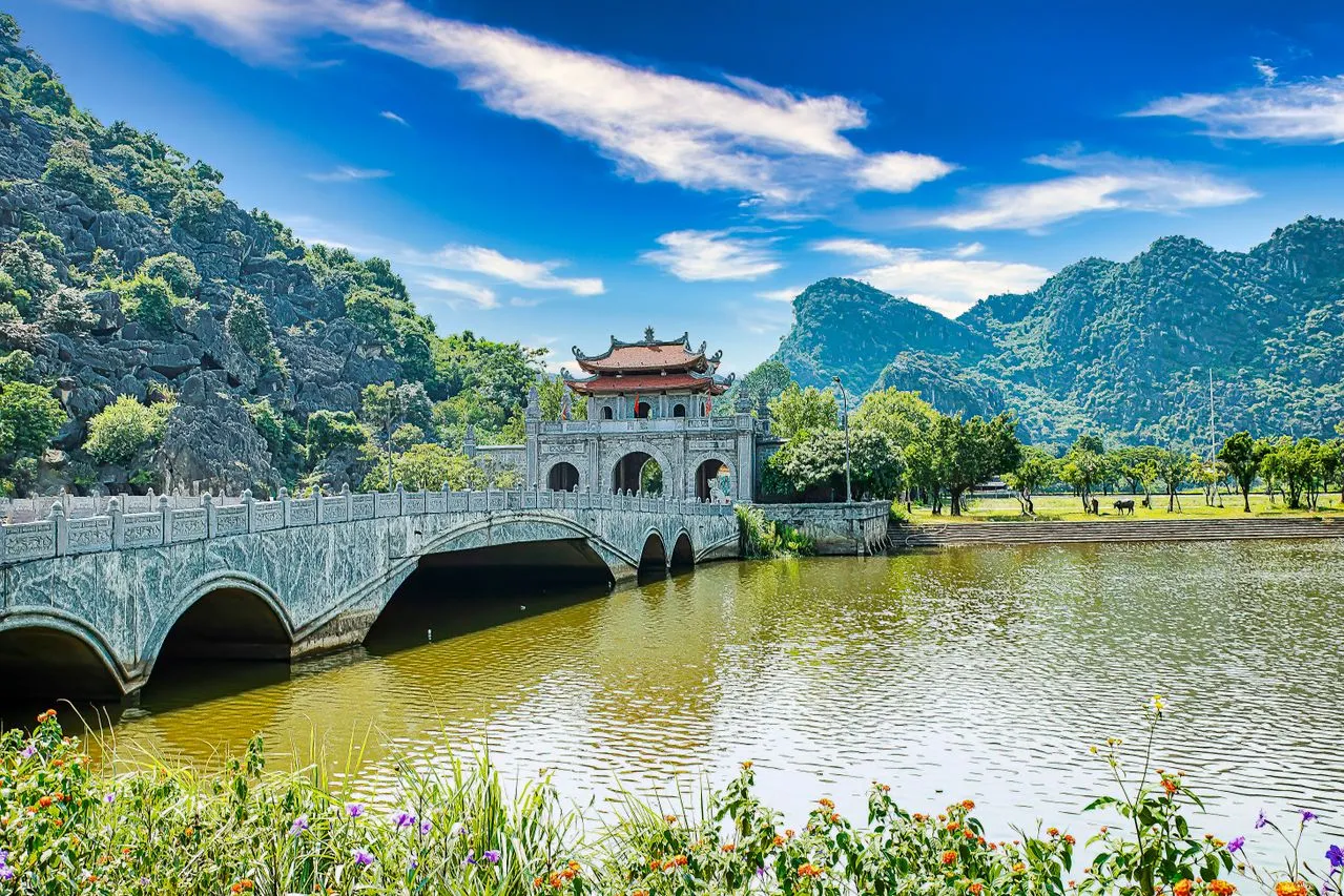 Temples of the Hoa Lu ancient capital near Ninh Binh