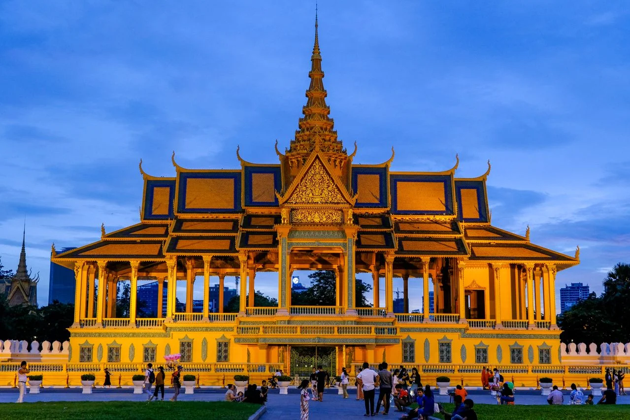 Arrival in Phnom Penh, Cambodia